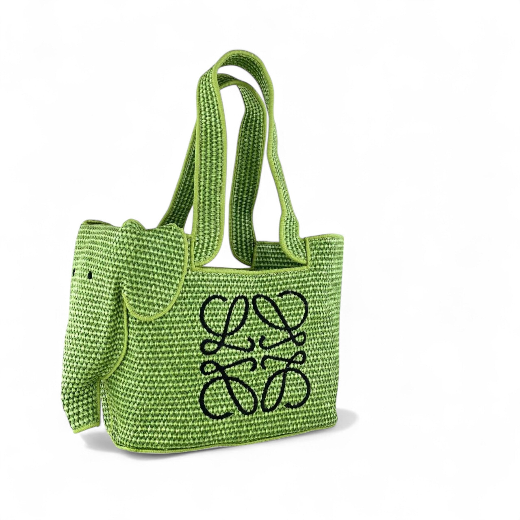 Loewe Elephant Basket Bag – Fresh Green Edition 🐘💚