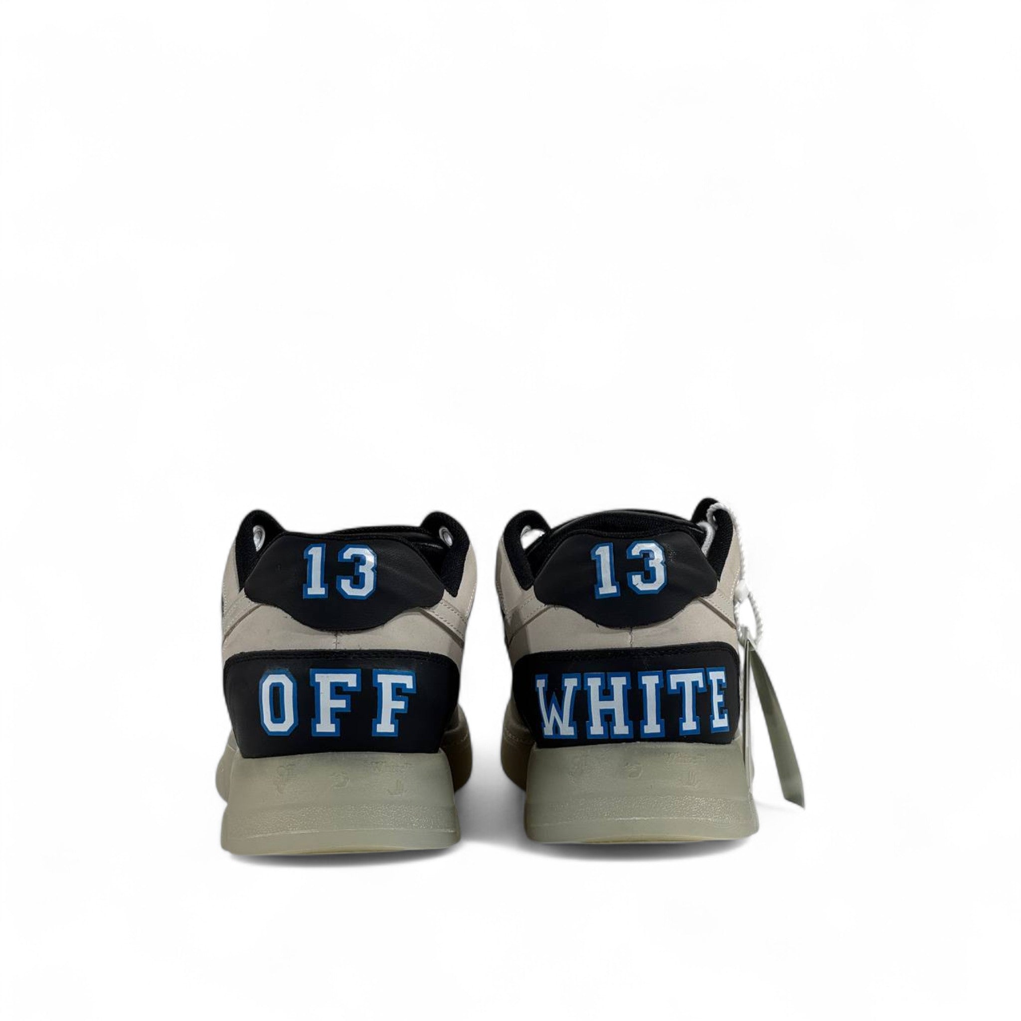 Off-White™ Out of Office “13” Sneakers – Grey/Black/Blue Limited Edition