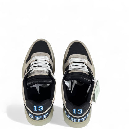 Off-White™ Out of Office “13” Sneakers – Grey/Black/Blue Limited Edition