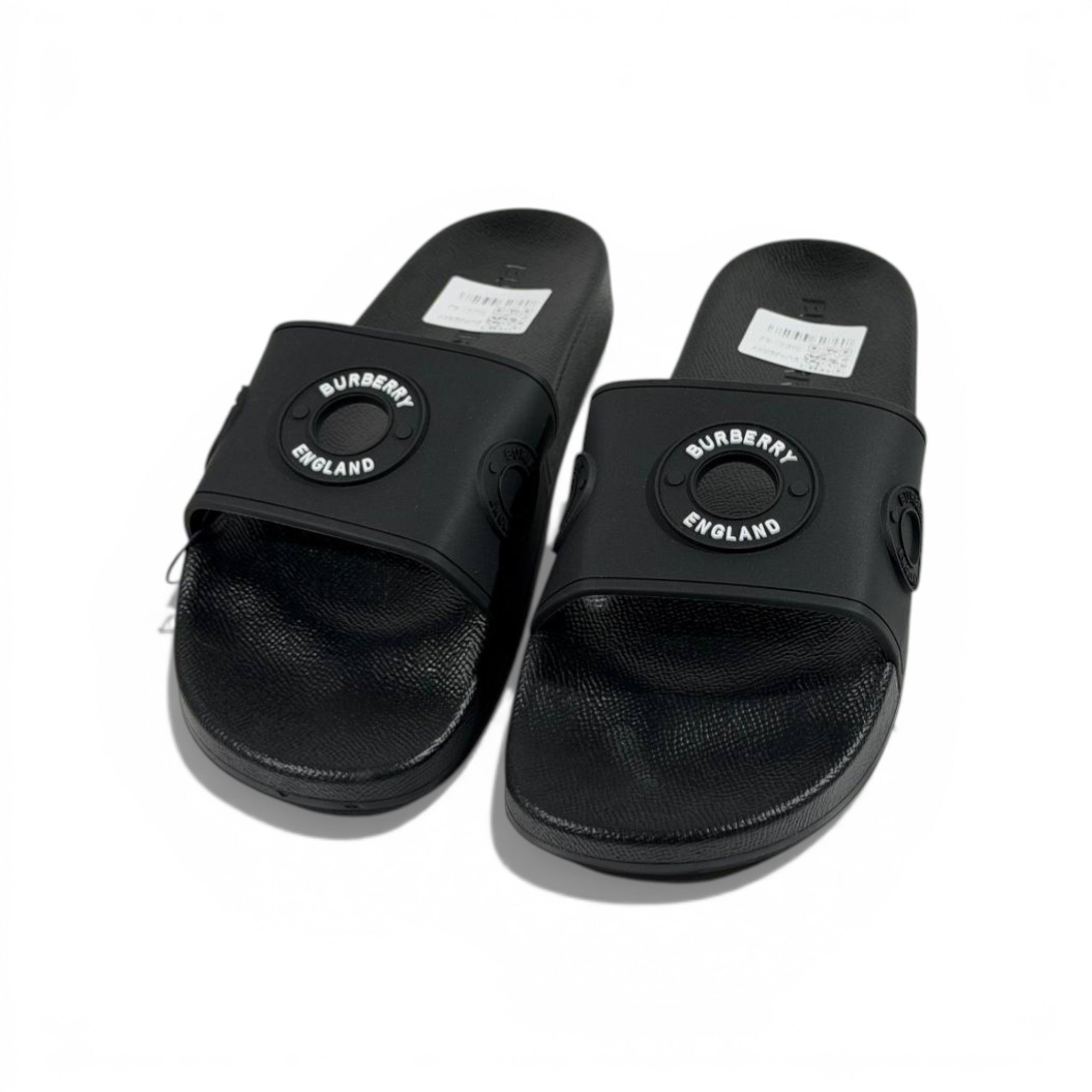 ⚫ Burberry Slides – Black Edition 🖤✨