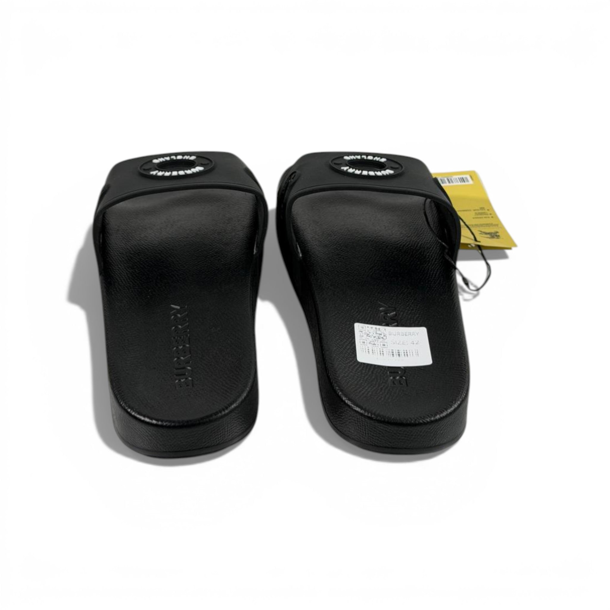 ⚫ Burberry Slides – Black Edition 🖤✨