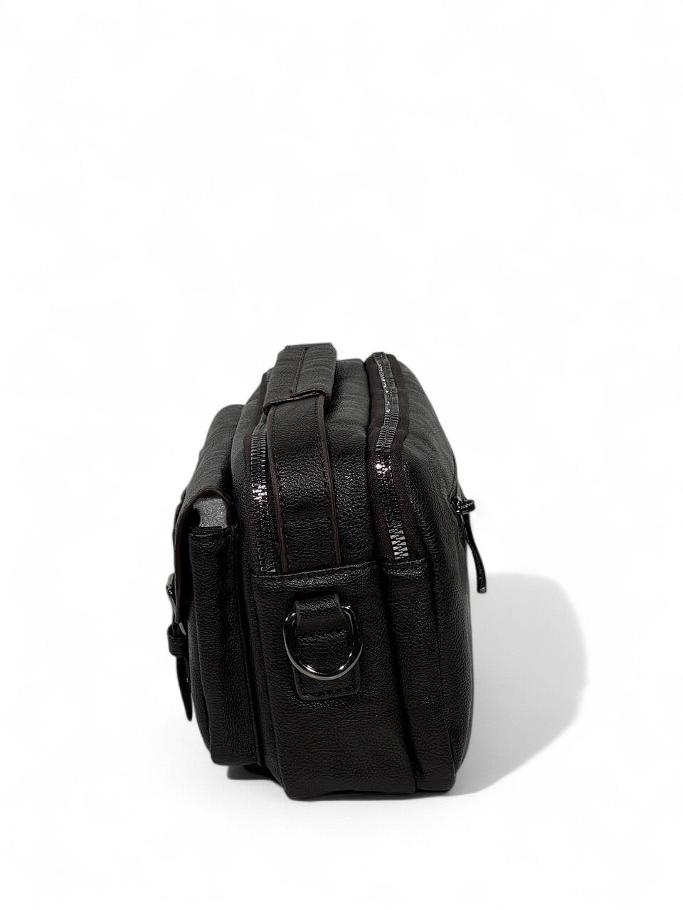 🤎 BOSS Dark Brown Executive Crossbody Pouch – Premium Leather Look