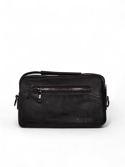 🤎 BOSS Dark Brown Executive Crossbody Pouch – Premium Leather Look