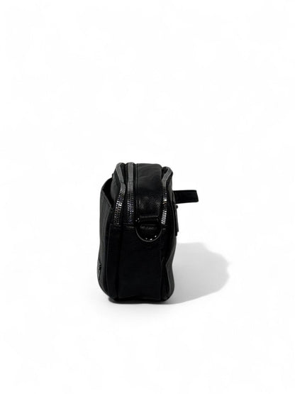🖤 Montblanc Black Luxury Crossbody Pouch – Premium Leather Look
