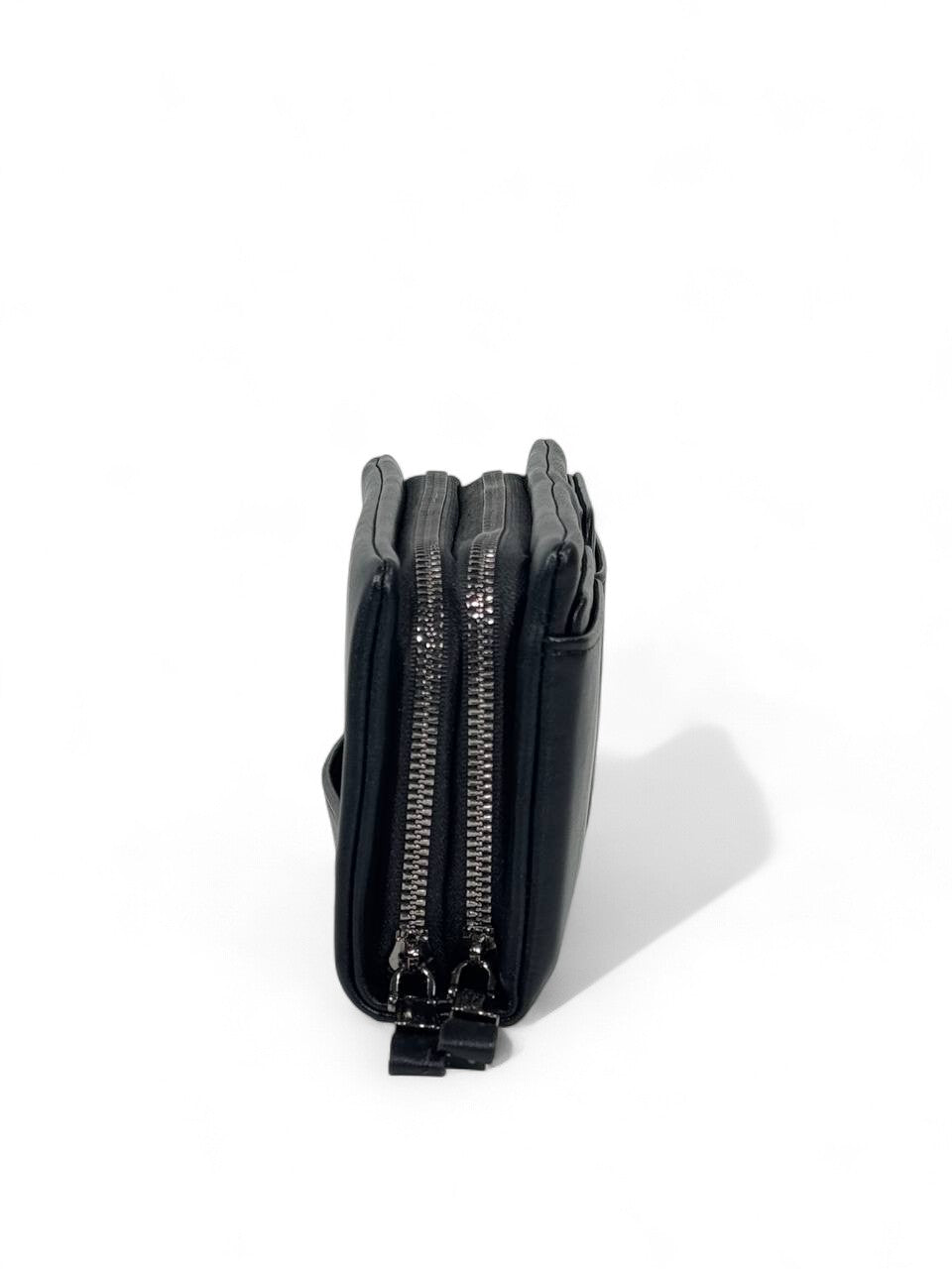 🖤 Calvin Klein Black Leather Clutch – Minimal Modern Designer Pouch