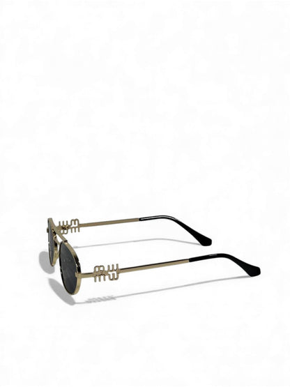 ✨ Miu Miu Gold Oval Luxury Sunglasses 😍✨