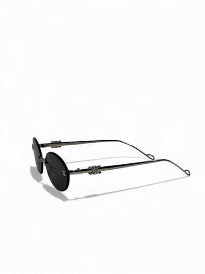 ✨ Celine Oval Slim Metal Sunglasses 🖤 | Parisian Elegance