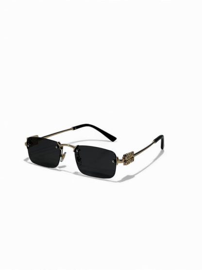 ✨ Miu Miu Rectangular Rimless Shades 🖤 | Luxury Edge