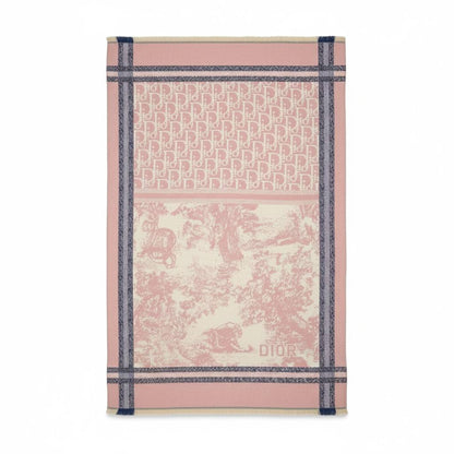 Christian Dior Pink Toile Oblique Scarf 💗✨ Soft Luxury Elegance