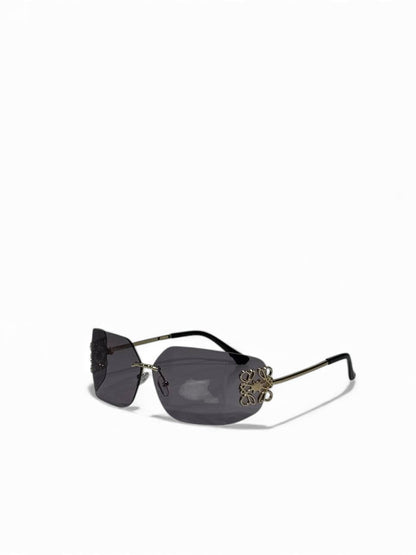 Loewe Butterfly-Edge Rimless Sunglasses 🖤✨ Luxury Statement Shades