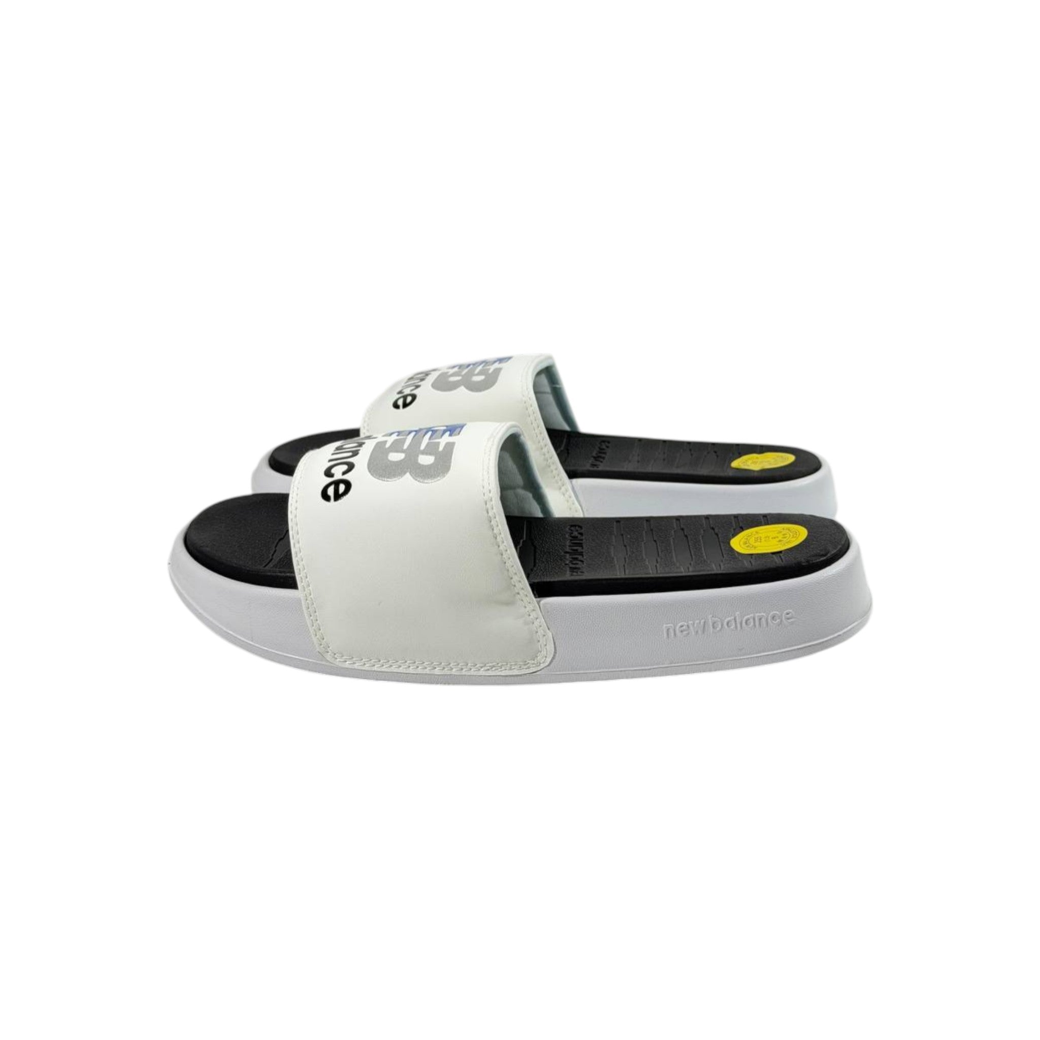 ⚡ New Balance Black & White Comfort Slides – Clean. Classic. Powerful. 🤍🖤