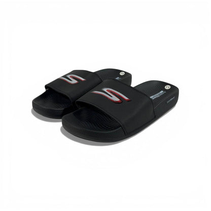 ⚡ Skechers Sport Slides – Black Performance Edition 🖤🔥