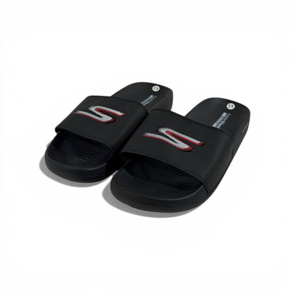 ⚡ Skechers Sport Slides – Black Performance Edition 🖤🔥