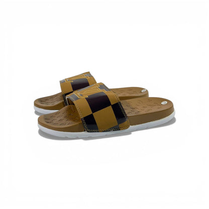 🤎 Louis Vuitton Slides – Damier Brown Edition 👑✨