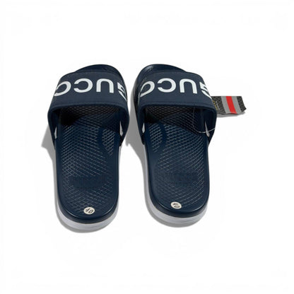 🔵 Gucci Slides – Navy Signature Edition 👑✨