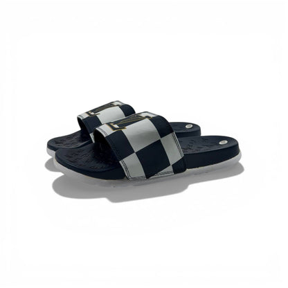 🔵 Louis Vuitton Slides – Damier Navy Edition 👑✨