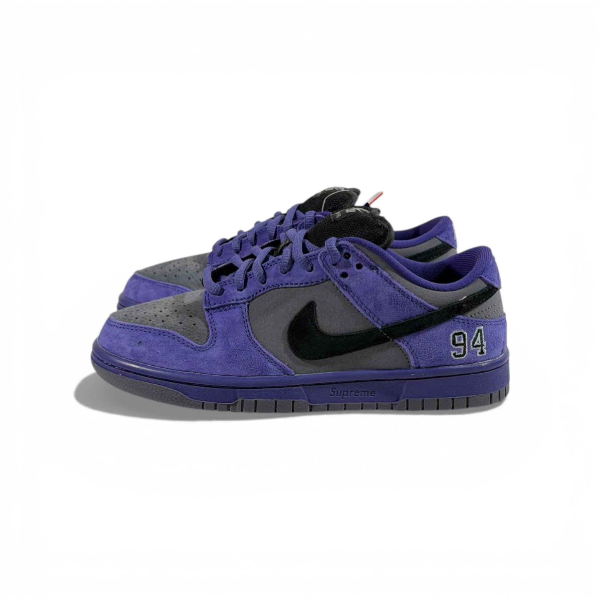 Nike Dunk Low Purple & Grey Sneakers 👟💜🔥 Streetwear Skate Style Shoes – Women & Men Fashion Trainers ✨