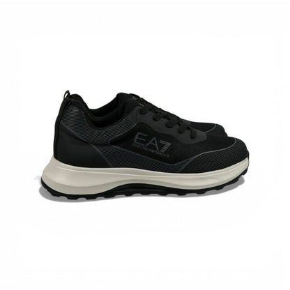 EA7 Emporio Armani Black Performance Sneakers 👟🔥 Luxury Sport Running Shoes – Modern Comfort Trainers ⚡🖤