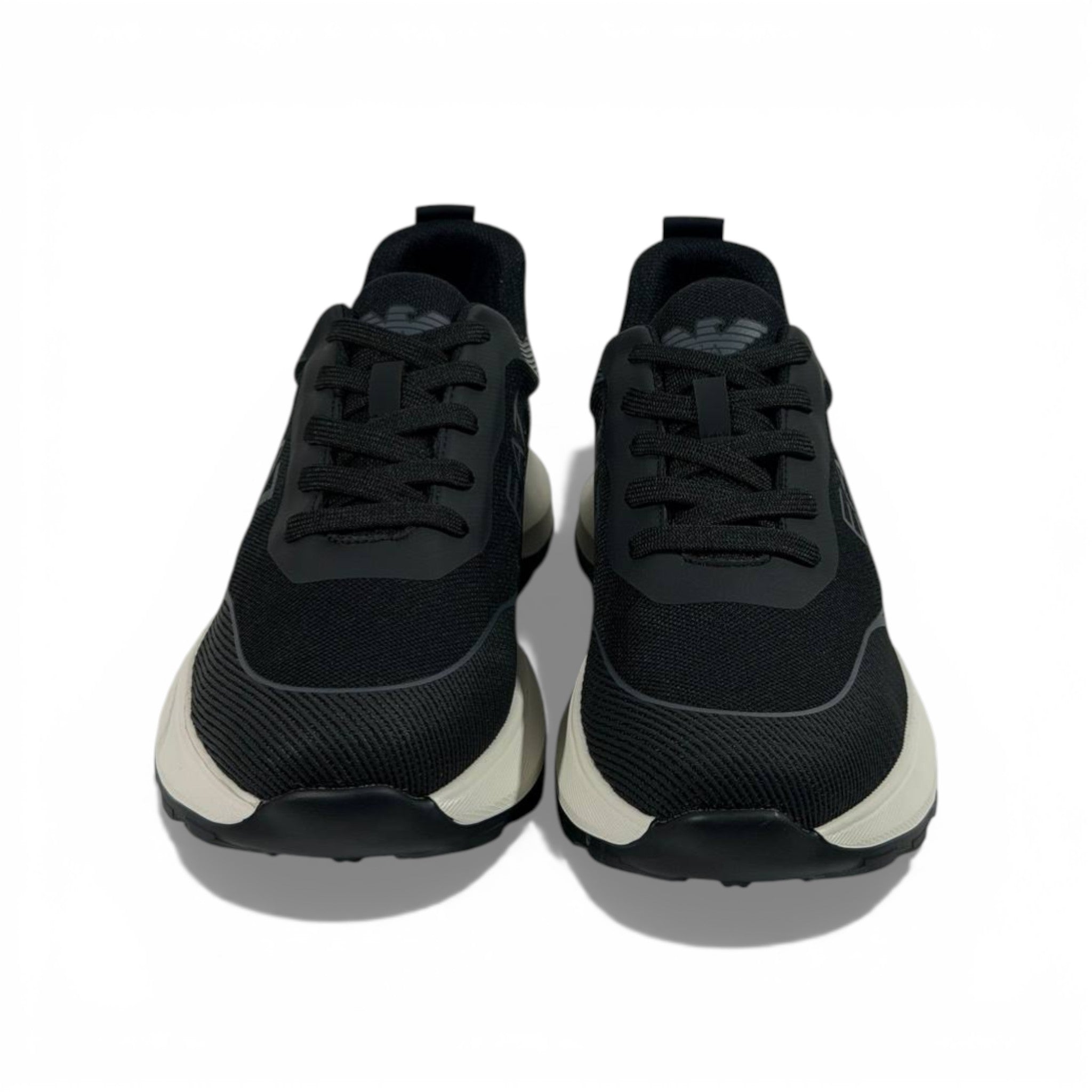 EA7 Emporio Armani Black Performance Sneakers 👟🔥 Luxury Sport Running Shoes – Modern Comfort Trainers ⚡🖤