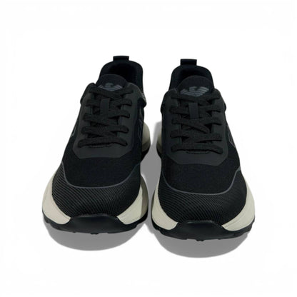 EA7 Emporio Armani Black Performance Sneakers 👟🔥 Luxury Sport Running Shoes – Modern Comfort Trainers ⚡🖤