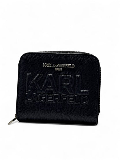 🖤 Karl Lagerfeld Black Wallet – Embossed Logo Edition 🔒✨