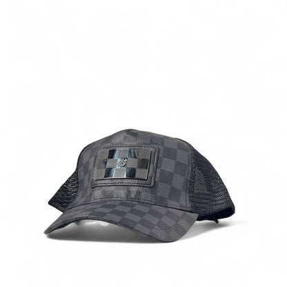 Louis Vuitton Damier Mesh Cap 🖤 Iconic Black Checkered Style
