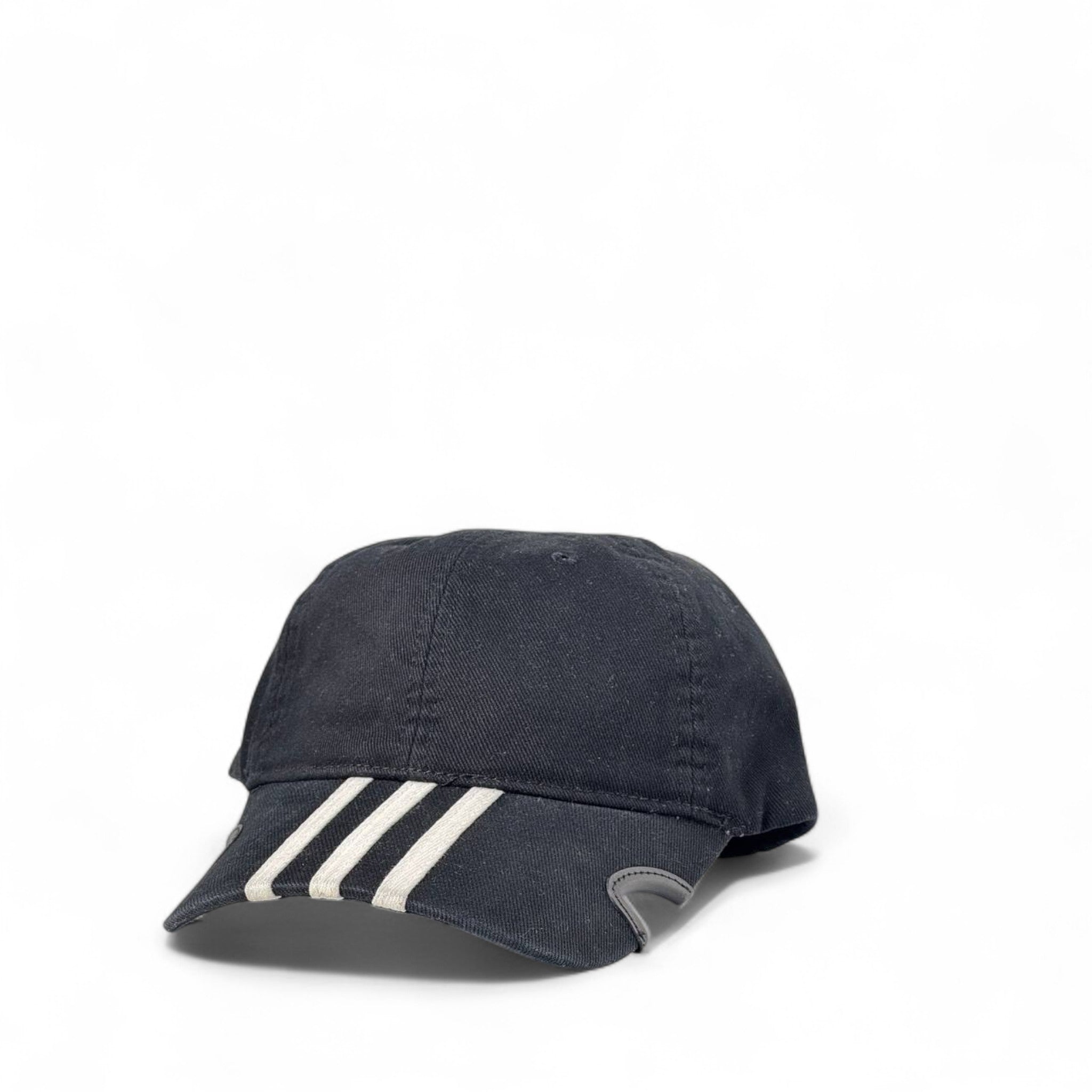 Adidas x Balenciaga Distressed Black Cotton Cap