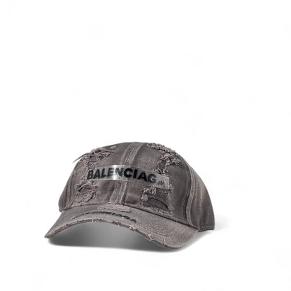 🧢 Balenciaga Destroyed Cap – Grunge Edition 🖤🔥