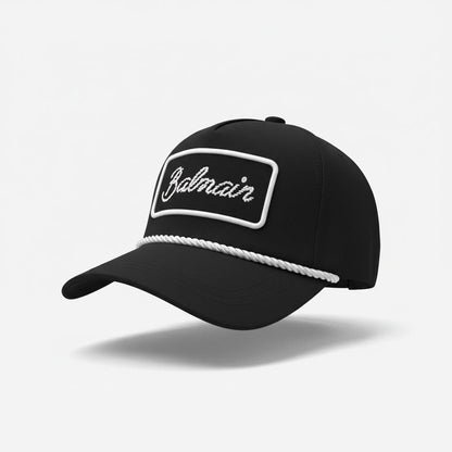 🖤 Balmain Logo Baseball Cap – Black Luxury Designer Hat
