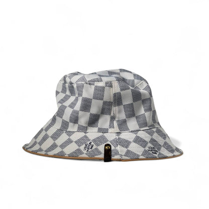 🧢 Louis Vuitton Damier-Style Bucket Hat – Iconic Checker Print ✨