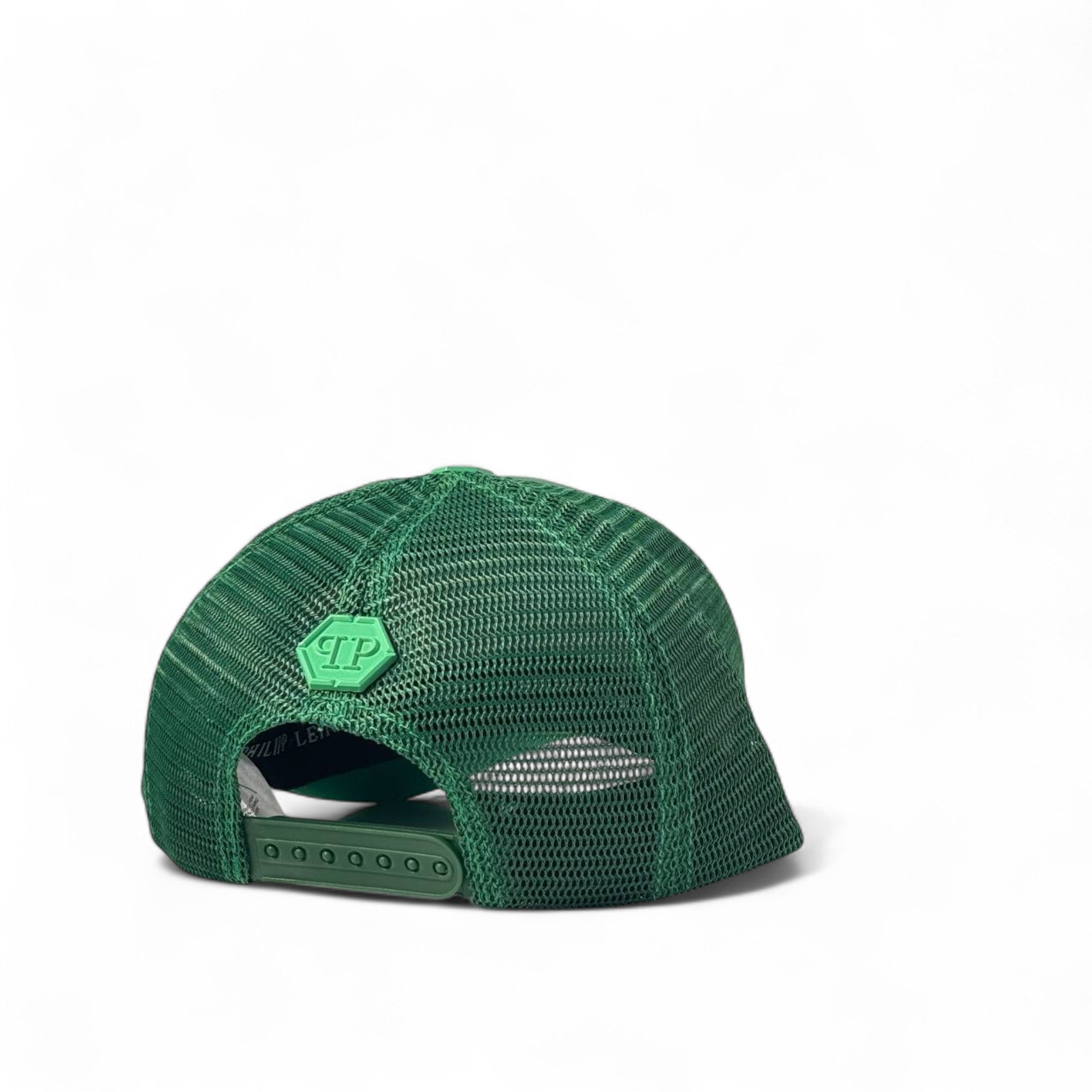 Philipp Plein Skull Trio Cap 💀🌿 | Bold Green Trucker Hat