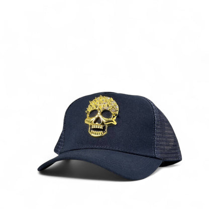 Philipp Plein Gold Skull Cap ✨ Crowned Rebel Edition