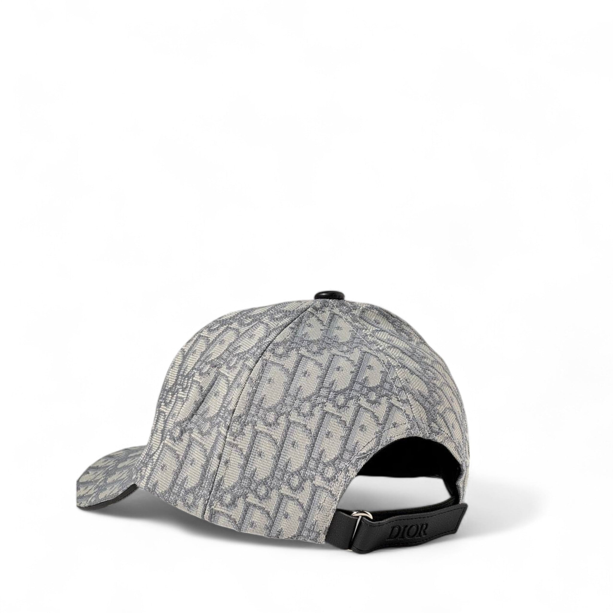 🩶 Dior-Inspired Grey Monogram Cap – Subtle Luxury, Timeless Style 🧢✨