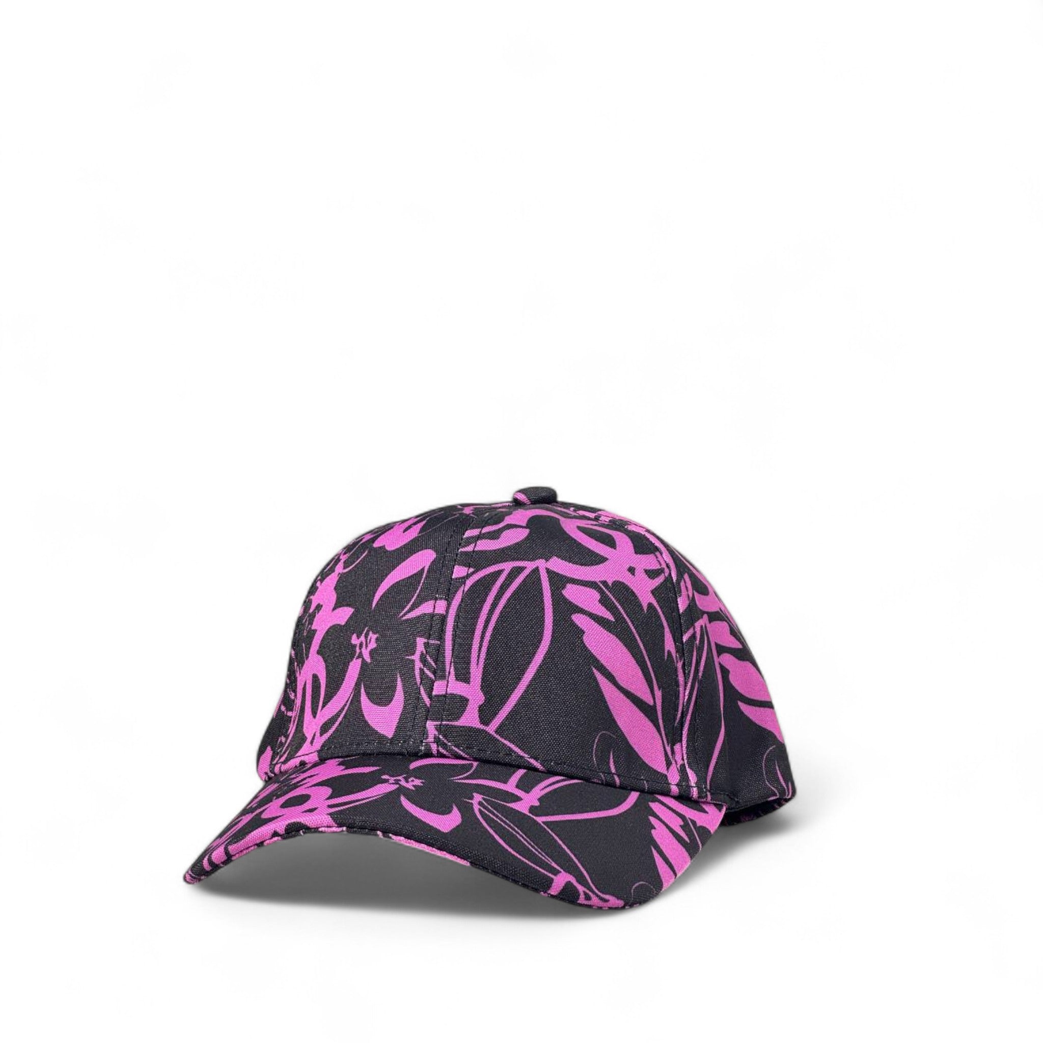🖤 Chanel-Inspired Black & Pink Floral Cap – Bold & Luxe 🌸🧢