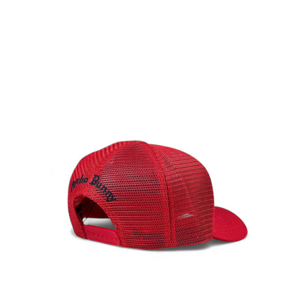 🔥 Red Psycho Bunny Trucker Cap – Bold Style with a Bite 🧢🐰