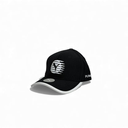 🧢 PUMA Black & White Speed Graphic Cap – Sport Luxe Edition