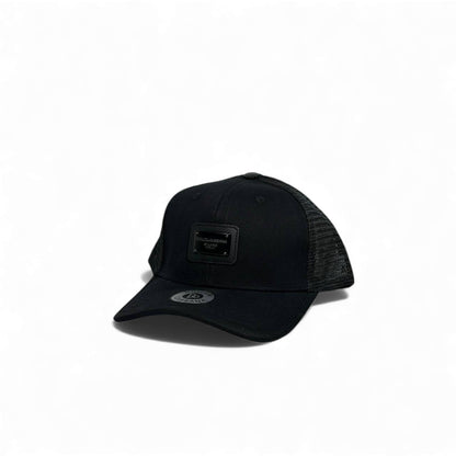 🧢 Dolce & Gabbana Black Milano Patch Cap – Luxury Mesh Edition