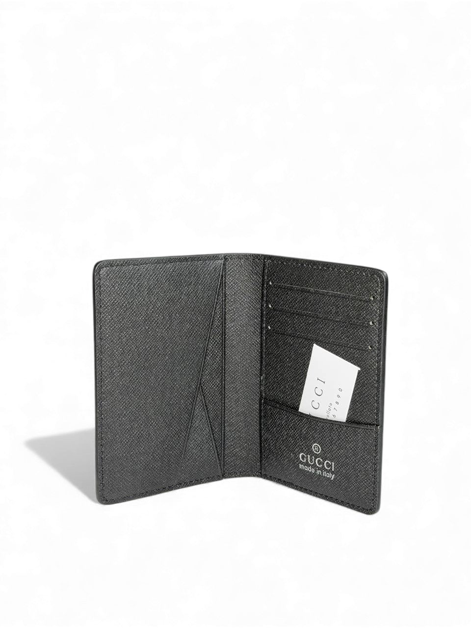 Gucci Black GG Monogram Card Holder 🖤✨ | Luxury Slim Wallet | Elegant Unisex Design