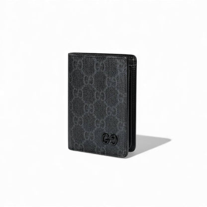 Gucci Black GG Monogram Card Holder 🖤✨ | Luxury Slim Wallet | Elegant Unisex Design