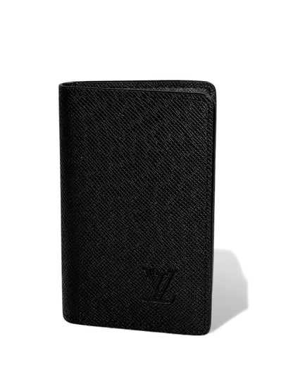Louis Vuitton Taiga Black Leather Card Holder Wallet ✨ | Sleek Minimalist Luxury
