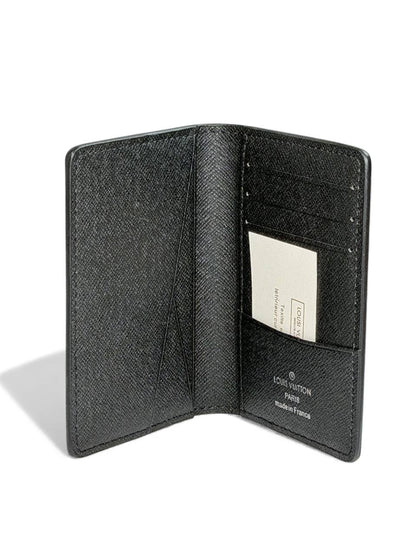 Louis Vuitton Taiga Black Leather Card Holder Wallet ✨ | Sleek Minimalist Luxury