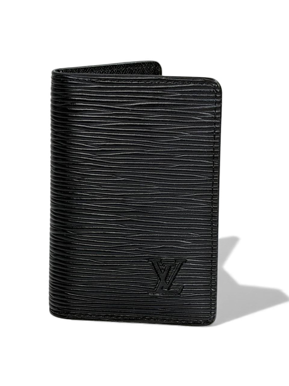 Louis Vuitton Epi Leather Wallet – Black ✨ | Premium Textured Leather | Minimal LV Embossed Design