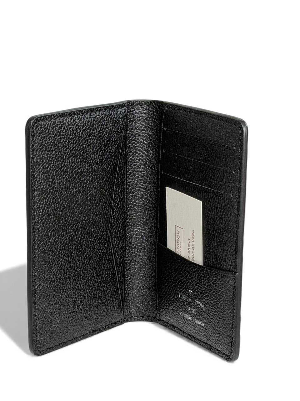 Louis Vuitton Monogram Shadow Wallet – Black Embossed Leather 🖤✨ | Premium Compact Men’s Wallet