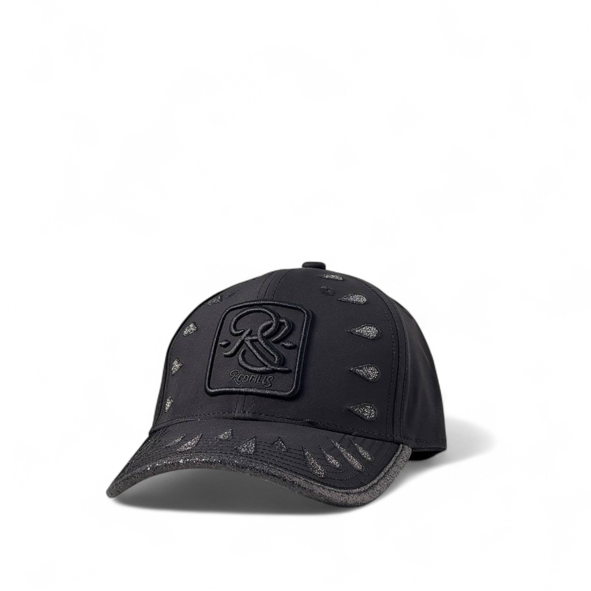 🧢 Redfills All-Black Gloss Drop Cap – Subtle Shine, Total Impact