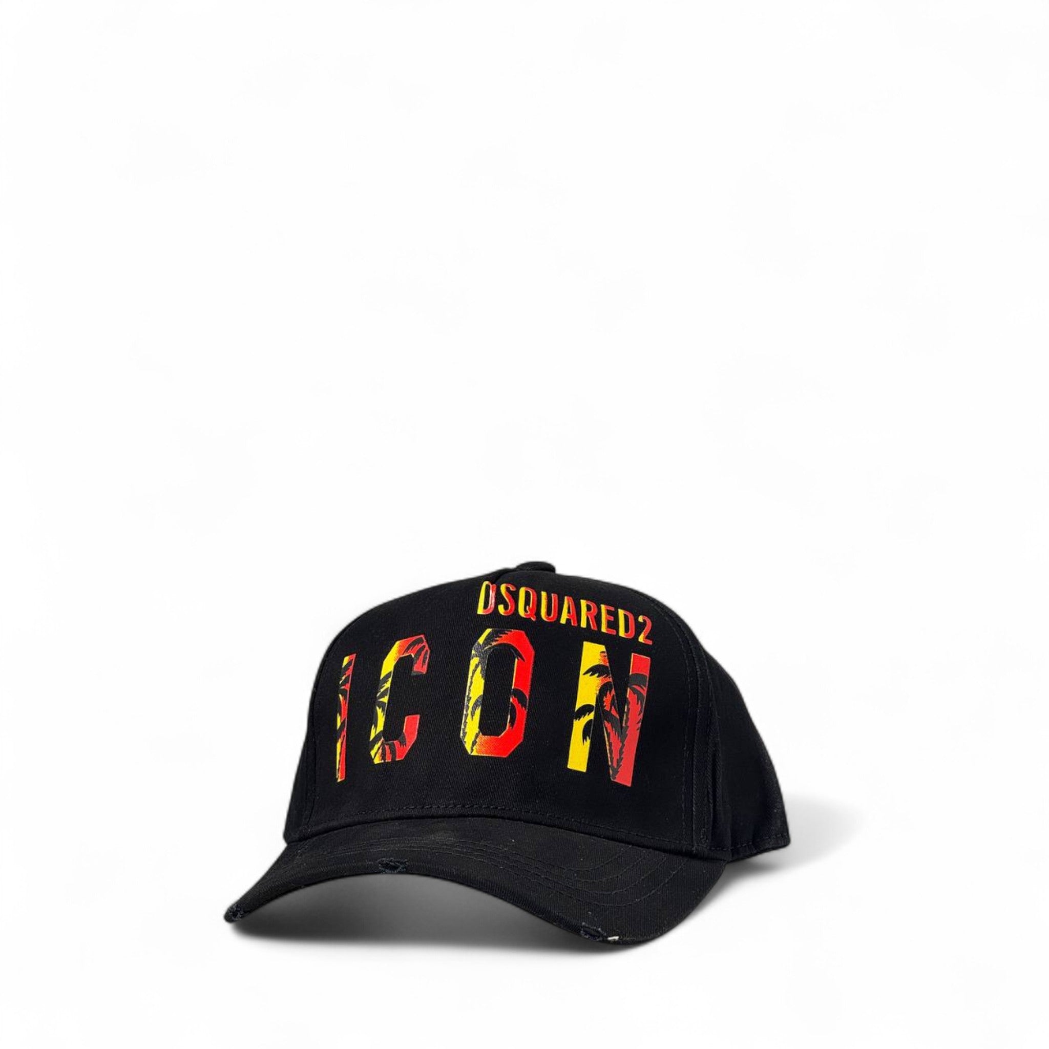 🌴 DSQUARED2 ICON Cap – Sunset Palm Print Edition 🌅