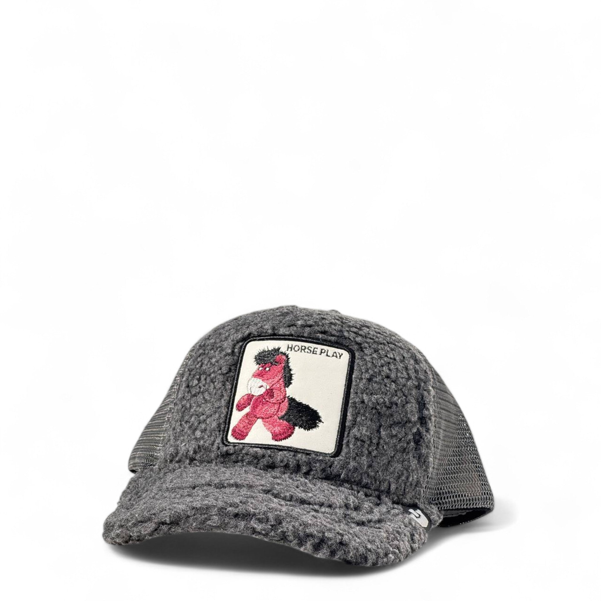 🐴 Goorin Bros. "Horse Play" Fuzzy Trucker Hat – Cozy Street Style