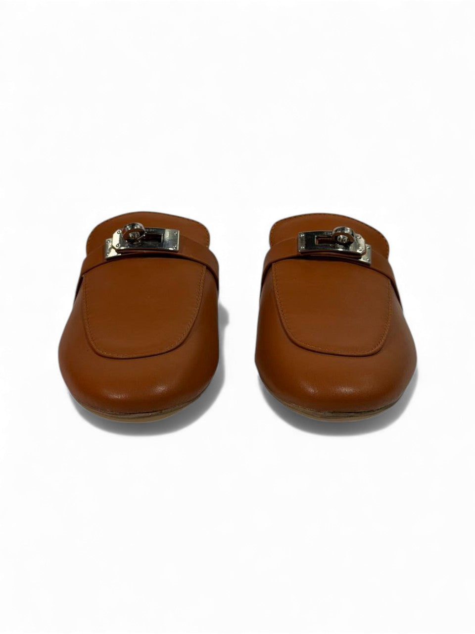 🔥 Hermès-Inspired Leather Mules – Caramel Brown Edition 🔥