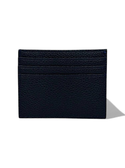 🔥 Hermès-Inspired Blue Leather Card Holder – Perforated H Edition 🔥