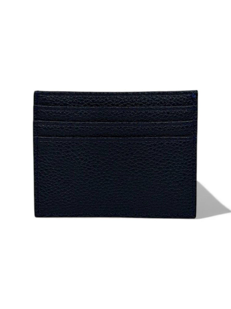 🔥 Hermès-Inspired Blue Leather Card Holder – Perforated H Edition 🔥