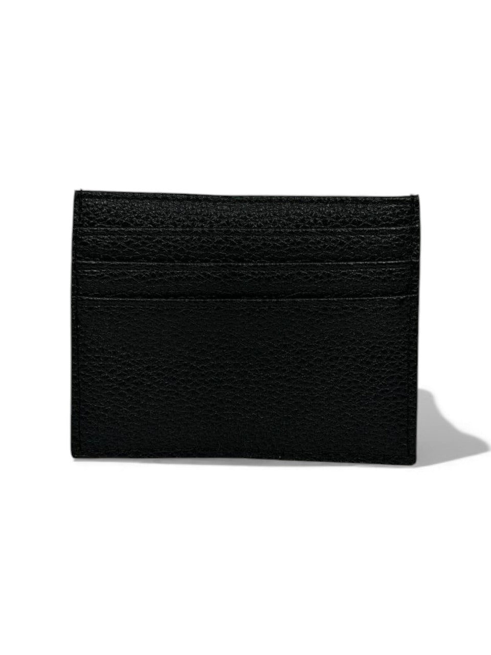 🔥 Hermès-Inspired Black Leather Card Holder – Perforated H Edition 🔥